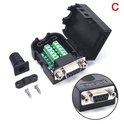 Comprar Conector Db9 Rs232 Macho Hembra 9 Pines Rs485 Terminales