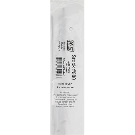 K&S 500 .025″ Music Wire 36″ 25Pcs – Redipak