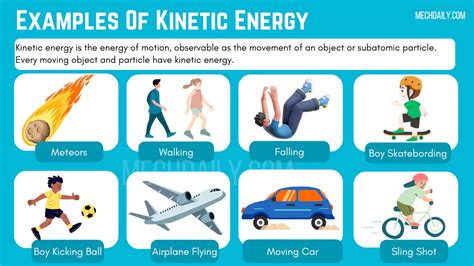 What Are The Examples Of Kinetic Energy