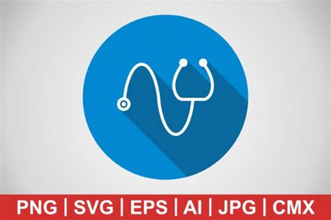 Vector Stethoscope Icon Gráfico Por Iyikon · Creative Fabrica