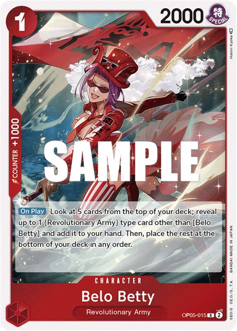 Red Yellow Belo Betty − Feature｜one Piece Card Game Official Web Site