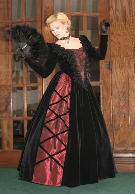 Black Victorian Ball Gown