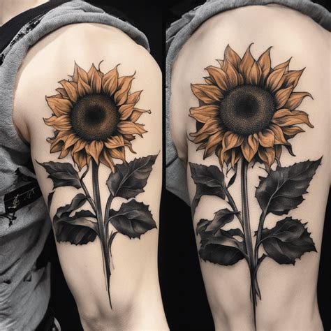 Sunflower Tattoo 100 Best Ideas for men's and women's 2024