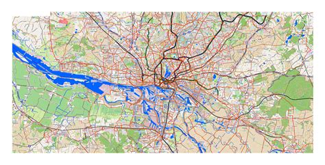 Large detailed map of Hamburg city | Hamburg | Germany | Europe ...