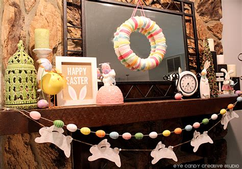 Eye Candy Creative Studio Decor Easter Mantel Ideas