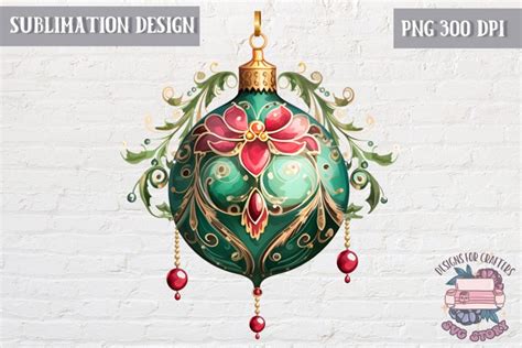 Christmas Ornament sublimation Winter PNG (2955790)