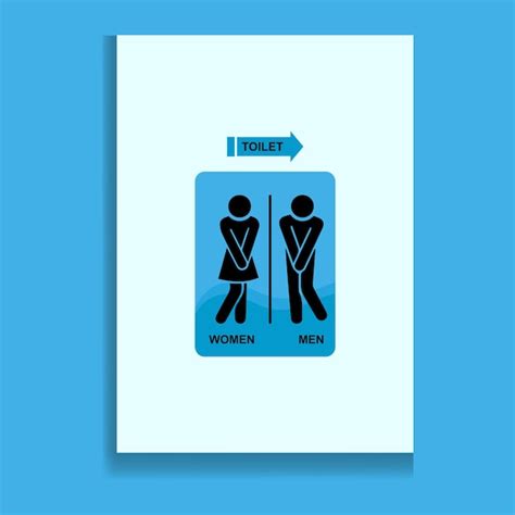 Premium Vector Man And Women Toilet Icons