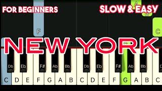 Frank Sinatra New York Slow Easy Piano Tutorial Chords Chordify