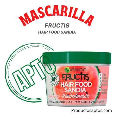 Mascarilla Hair Food Sand A Fructis De Garnier Productos Aptos