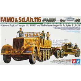 Tamiya German Ton Heavy Half Track Famo And Tank Transporter