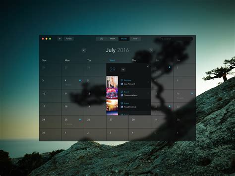 New Mac Calendar by Roman Vorokhib on Dribbble