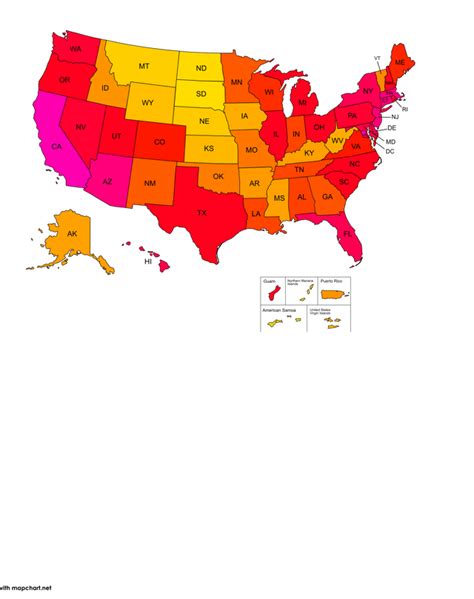 US states and territories by mean population per county and county ...