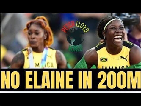 ELAINE THOMPSON HERAH WILL NOT DEFEND HER OLYMPIC 200M TITLE YouTube