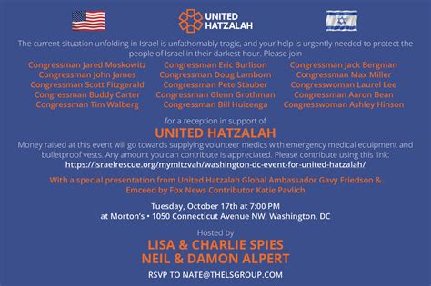 Washington, DC Event for United Hatzalah - United Hatzalah of Israel