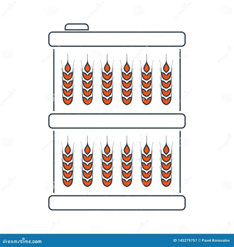 Baril Avec L Ic Ne De Symboles De Bl Illustration De Vecteur