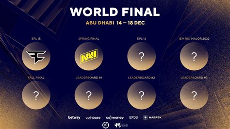 Blast Premier World Finals Será Realizada Em Abu Dhabi Em Dezembro