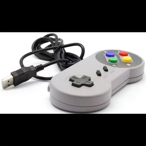 Controle Super Nintendo Snes Super Famicom Usb Para Pc Envio Imediato