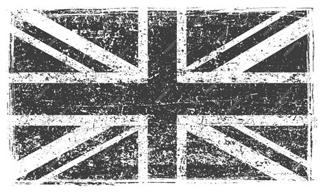 British Flag Black And White