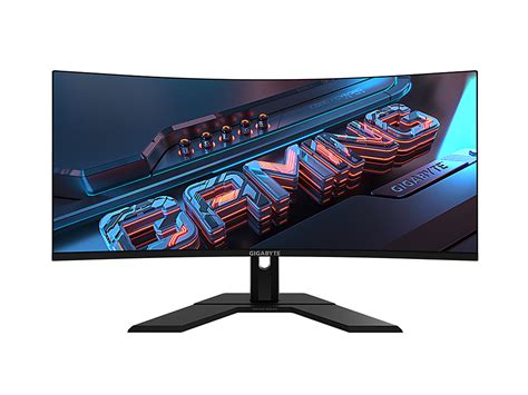 GIGABYTE – GS34WQC 34″ LED WQHD FreeSync Premium Curved Gaming Monitor ...