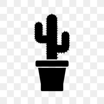 Plants Potted Cactus Silhouette PNG And Vector Images Free Download - Pngtree