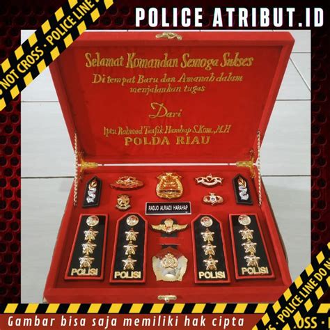 Jual Pangkat Kombes Polisi Pdh Pdu Box Set Custom Terbaru Perlengkapan