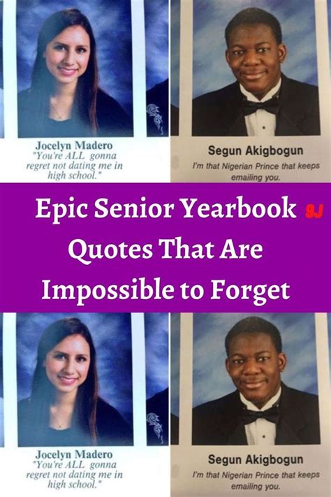 Epic Senior Yearbook Quotes That Are Impossible to Forget | Senior ...