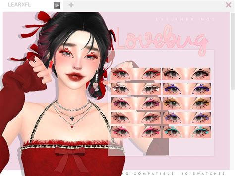 Learxfl S Lovebug Eyeliner N05 In 2024 Sims 4 Characters Sims 4 Cc