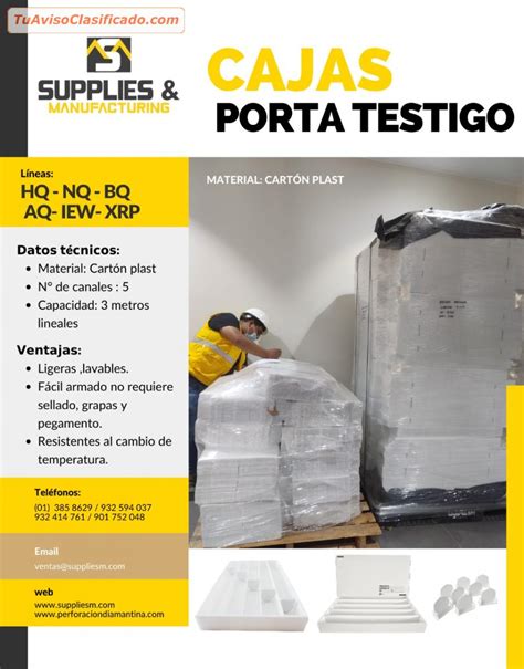 VENTA DE CAJAS PORTA TESTIGOS PERÚ Empresas e Industrias