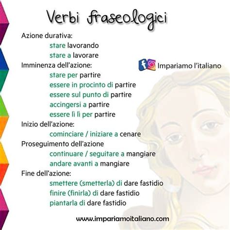 Impariamo Litaliano 🎗 On Instagram “verbi Fraseologici” Imparare Litaliano Italia