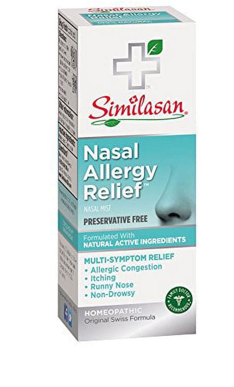 Pack Similasan Nasal Allergy Relief Nasal Mist Oz Each