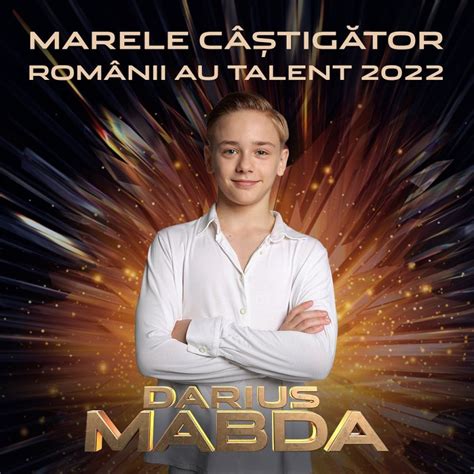 Românii au talent sezonul 12 Cine este Darius Mabda marele