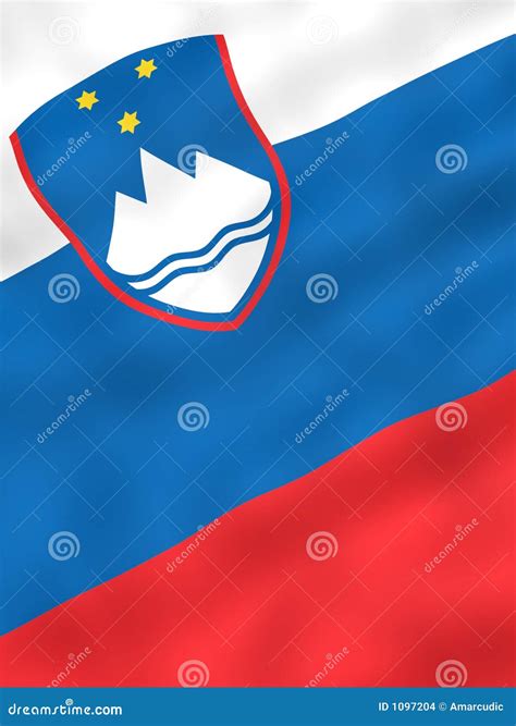 Vlag Van Slovenië Stock Illustratie Illustration Of Mensen 1097204