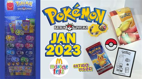 POKÉMON BATALHA SUPREMA McLanche Feliz Janeiro 2023 McDonald s