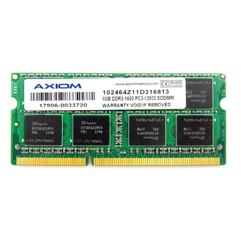 قیمت و خرید رم لپ تاپ Ddr3l دو کاناله 1600 مگاهرتز Cl11 اکسیوم مدل