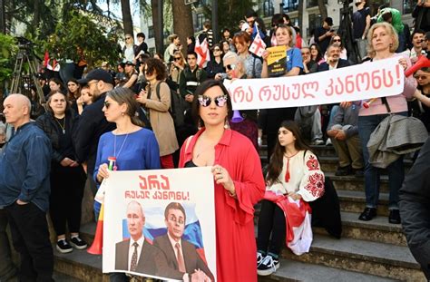 Thousands Rally In Georgia As Parliament Debates Foreign Influence