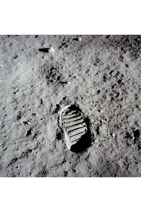 The Real Neil Armstrong Footprint On Moon