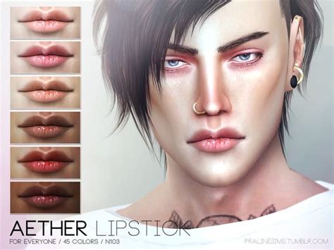 The Sims Resource Aether Lipstick N By Pralinesims Sims