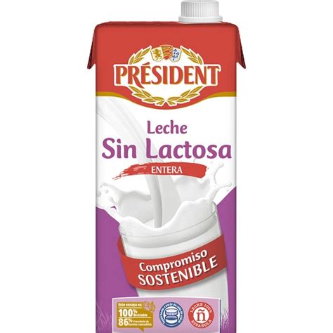 Leche Entera Sin Lactosa Brik L President Supermercado El Corte