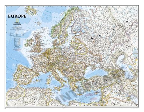 Politische Europa Karte Standardformat X Cm