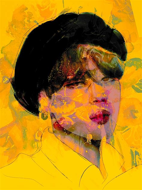 Bts Jimin Abstract Portrait Sticker For Sale By Luckytiiger Redbubble