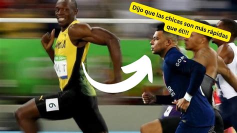 Usain Bolt Se Burl De Mbapp Youtube