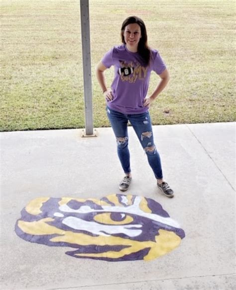 LSU Tiger Eye Original Customer Projects | U-Stencil - A Stencil Universe