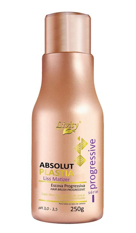 Kit Escova Progressiva Absolut Plastia Matizer Shampoo Antirres Duo