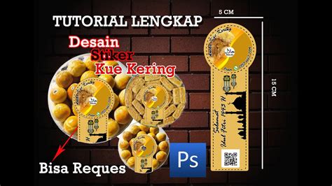 Cara Membuat Label Kue Kering Photoshop Cs Raja Youtube