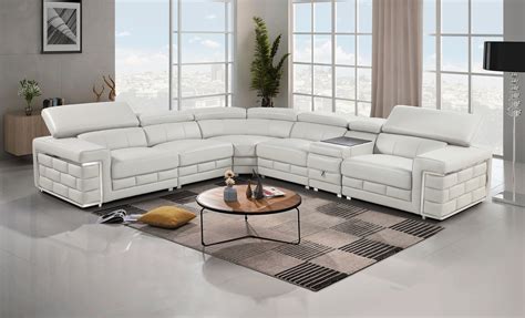 Adjustable Advanced Quality Leather L Shape Sectional Albuquerque New