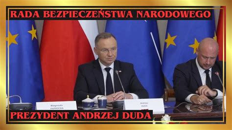 Duda Zwo A Rad Bezpiecze Stwa Narodowego Przed Szczytem Nato Youtube