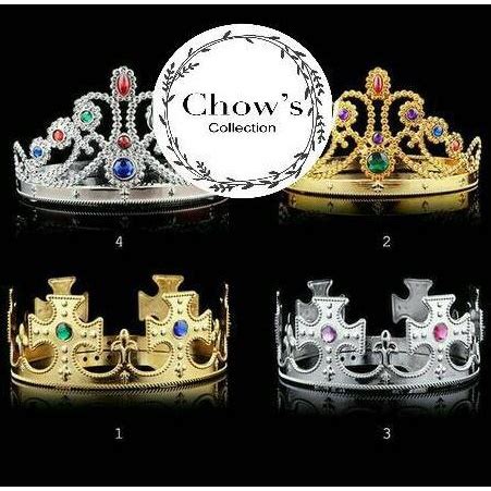 Jual Mahkota Pesta Raja Ratu Crown Party King Queen Gold