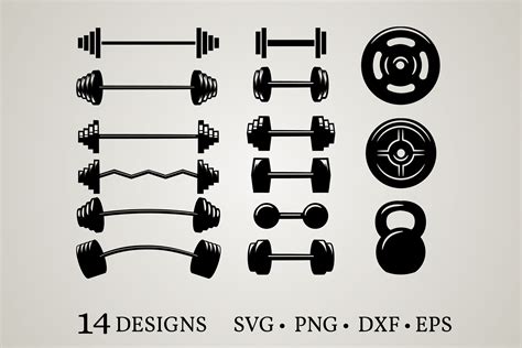 Dumbbell Clipart Black