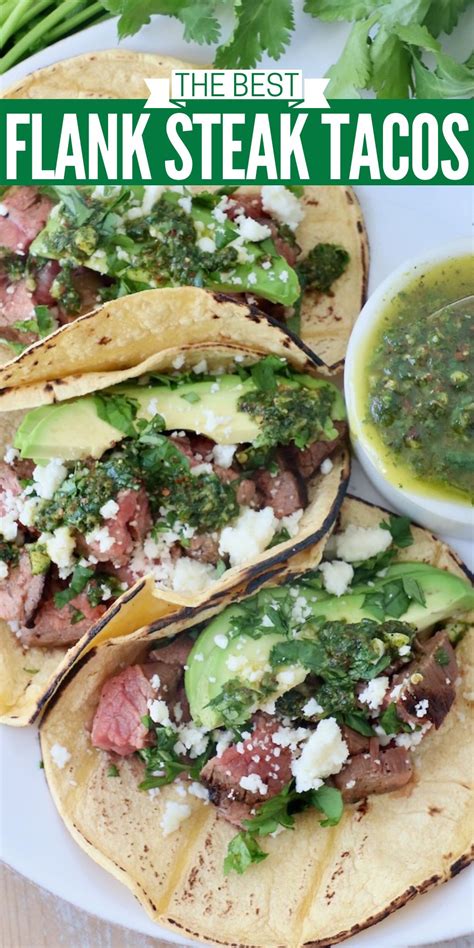 Flank Steak Tacos With Chili Lime Marinade