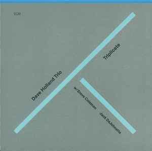 Dave Holland Trio – Triplicate (CD) - Discogs